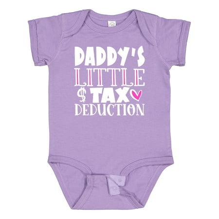 

Inktastic Daddy s Little Tax Deduction Pink Hearts Gift Baby Boy or Baby Girl Bodysuit