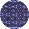thumbnail image 1 of Ahgly Company Machine Washable Indoor Round Persian Blue Traditional Area Rugs, 5' Round, 1 of 4