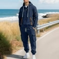 thumbnail image 2 of Sweat suits men Tracksuits 2 Piece sets Casual Athletic Sweatsuit Full Zip Pullover Long Sleeve Running Sport Outfits Athletic Tracksuit Outfits, 2 of 9