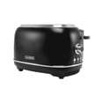 thumbnail image 1 of Open Box Haden Heritage 2 Slice Wide Slot Toaster w/Crumb Tray, Black/Chrome, 1 of 9