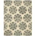 thumbnail image 2 of SAFAVIEH Bella Glenna Abstract Wool Area Rug, Ivory/Charcoal, 8' x 10', 2 of 7