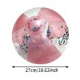 thumbnail image 2 of Outdoor Pvc Inflatable Beach Ball, 10.63 Inch Portable Sturdy Solid Waterproof Pool Toys for Summer Pool Party Decorations, Beach Games, Indoor Outdoor Yard Festival Decorations, 2 of 5