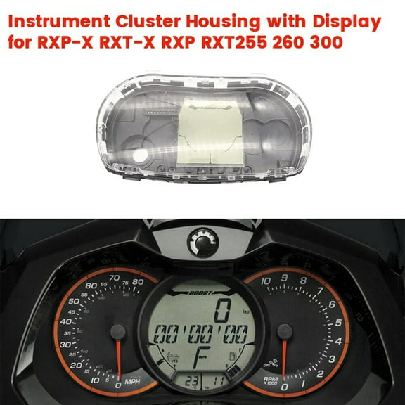 Quaqdae Motorboat Instrument LCD Display Screen with Cluster Housing 278002716 for Sea-Doo 4-Tec RXP RXT 255 260 Boost 278003531