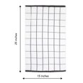 thumbnail image 3 of Arkwright Kitchen Towels (12 Pack), 15 x 25 in., 100% Cotton, Black & White Windowpane Pattern, 3 of 5