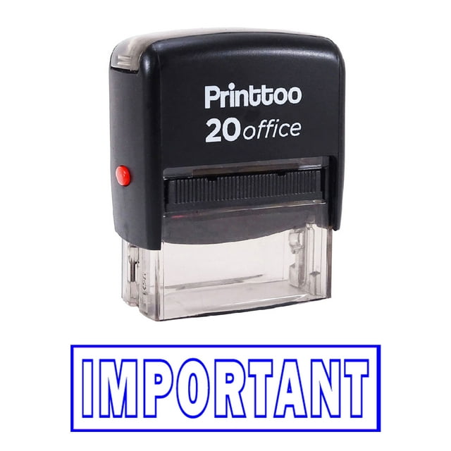 Printtoo Office Stationary IMPORTANT Self Inking Rubber Stamp Stamp-Blue