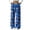 CT46_Blue, variant on Christmas Flannel Pajama Pants for Women Funny Print Lounge Pants Soft Baggy Stretchy Bottoms White L