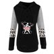 thumbnail image 5 of Pntutb moda mujer manga larga otoño camiseta impresión bolsillos con capucha blusa tops Pntutb Pntutb-4161, 5 of 5