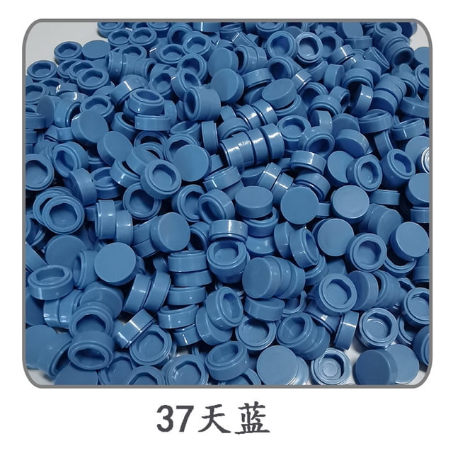 1000 piezas/lote de baldosas 1x1 redondas 98138, bloques de construcción MOC de ladrillos especiales, piezas de ladrillos de partículas pequeñas compatibles con juguetes con logotipo 98138