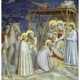 thumbnail image 2 of Giotto 15x15 Gold Ornate Wood Framed with Double Matting Museum Art Print Titled - Adoration of The Magi, 2 of 4