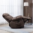 thumbnail image 4 of Sesslife Power Lift Recliner Chair Recliners for Elderly, Oversized Ergonomic Fabric Lounge Recliner with Side Pockets, Heavy-Duty Single Electric Sofa Chair for Living Room Bedroom, Dark Brown, 4 of 11