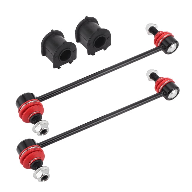 Enlaces de barra estabilizadora frontal Unique Bargains con 2 piezas de buje para Mazda 3 2004-2009 Kits de enlace de barra estabilizadora Número K90344/K200617 Negro 1 juego