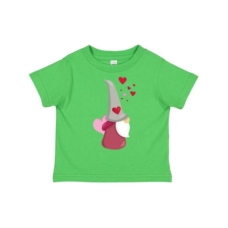 

Inktastic Valentine s Day Gnome Cute Gnome Beard Hearts Gift Toddler Toddler Girl T-Shirt