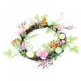 thumbnail image 4 of Artificial Flower Wreath, 11" Easter Day Wreath Easter Egg Wreath Spring/Summer Wreath, Suitable for Front Door Indoor Wall Window Decor and Festival Celebration, 4 of 6