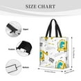 thumbnail image 4 of Naloa Dinosaur on Excavator Tote Bag for Women, Foldable Tote Bag With Zipper, Large Shoulder Bag, Top Handle Handbag for Travel, Work, Shopping, 4 of 9
