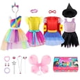 thumbnail image 2 of Juego de disfraz de princesa para niñas, Jeowoqao, 24 piezas, juego de disfraces, cuento d Jeowoqao Jeowoqao, 2 of 2