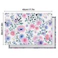 thumbnail image 6 of Pioneer Flower Floral Print Pattern Summer Placemats Table Placemats Set Of 4-Linen Kitchen Washable Placemats Table Mats 12x18 Inch Non-Slip Heat Resistant, 6 of 6