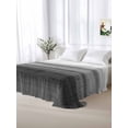 thumbnail image 5 of Black White Ombre Queen Size Flat Sheet, Wrinkleproof & Fadeproof Cooling Flat Bed Sheet Only, Vintage Minimalism Abstract Stripes Breathable Soft Bedding Top Sheets 90 x 102 Inches, 5 of 8