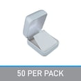 thumbnail image 5 of SSWBasics White Faux Leather Earring Box - Pack of 50, 5 of 7