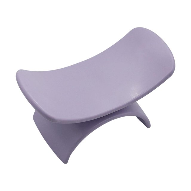 maskred Nail Arm Rest Pillow U Shape Slip Non Portable for Acrylic Nails Manicure Purple 5.24 Inchx2.56 Inch 1Set