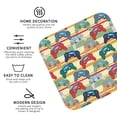 thumbnail image 4 of Disketp Retro With Joysticks Funny Coasters,6 Pcs Leather Coasters with Holder, Perfect Housewarming Hostess Gifts,Protect Furniture from Water Marks Scratch and Damage,Square, 4 of 7