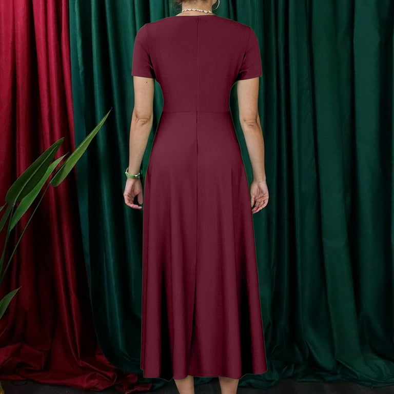 asymmetrical neck geometric midi dress Arcelia Size:38 (FR) Length 116cm layered bottom A-Line Tea Length Cocktail