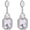 01-Clear Silver-Tone, variant on Black Teardrop Earrings for Women, Black Plated Rhinestone Chandelier Earrings, Long Dangle Drop Earrings for Wedding Prom, Gift for Her
