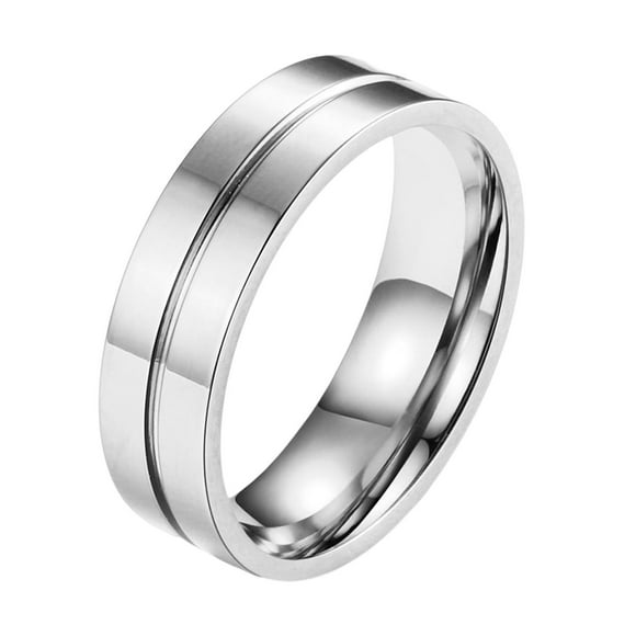 creativo, joyería de acero de para mujeres y hombres, de pareja a la moda para aniversario, boda, fiesta, compromiso, regalo del , Plata 9 Sin Circón Sunnimix anillo de pareja