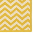 thumbnail image 3 of Linon Silhouette Hand Hooked Wool 5'x7' Rug in Yellow, 3 of 4