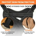 thumbnail image 5 of PcEoTllar No Pull Dog Harness for Large Dogs, Reflective Dog Vest Harness with Handle, Adjustable Easy on Dog Harness for Training Running Walking, Black L, 5 of 11