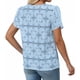thumbnail image 4 of Craaazy Women's Relaxed Fit Crew Neck Blouse, Solid Color Short Sleeve Lace Eyelet Top, Loose Comfy Floral Lace Casual Tee for Summer Gifts, 4 of 7