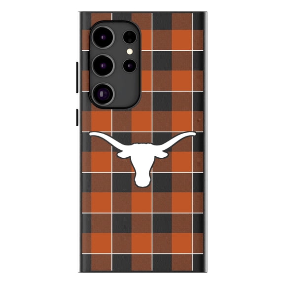 Keyscaper Texas Longhorns Plaid Galaxy Magnetic Bump Case