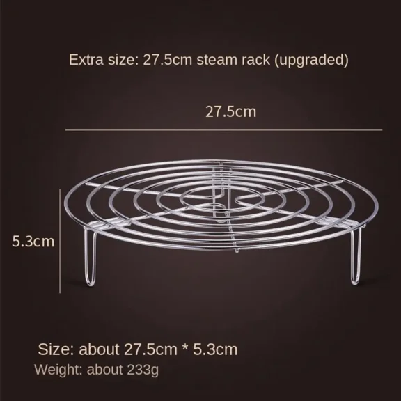 Stainless Steel Steamer Rack Heavy Duty Round Durable Pot Pan Pressure Cooker Trivet Kitchen Cookware Accessories
