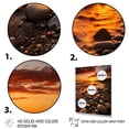 thumbnail image 3 of Designart "Seashore Dusk Radiant Shine" Nautical & Beach Floater Framed Canvas Art Print, 3 of 7