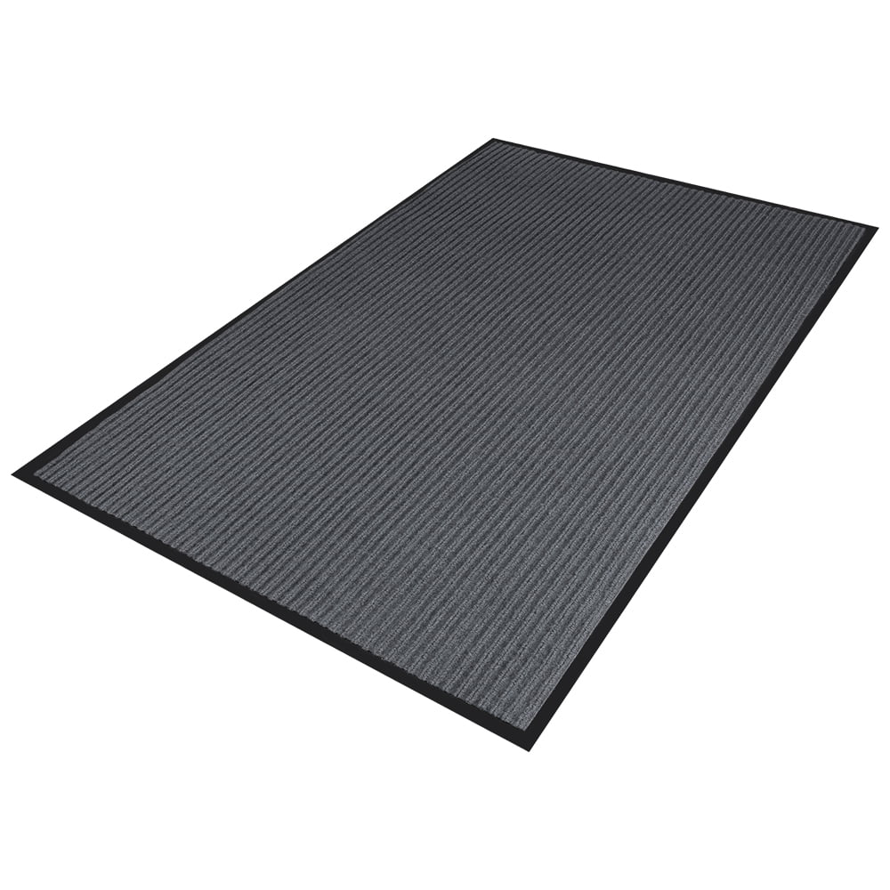 ANMINY Front Doormat Entrance Shoe Mat Waterproof PVC Non Slip Rug Outdoor Indoor,24"x35" Grey
