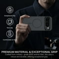 thumbnail image 4 of RHEA- For Google Pixel 9 Pro Xl Case Carbon Fiber [Magsafe Fit] Shockproof Slim Cover, 4 of 6