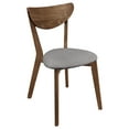 thumbnail image 3 of Alfredo Dining Side Chair Grey and Natural Walnut (Set of 2), 3 of 13