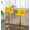 Yellow, variant on 2 Pcs 360 ° Rotating Bar Chair with Adjustable Height, Velvet Bar Stool with Handmade Backrest, Modern Bar Chair with Comfortable Seat for Kitchen Cafe, Orange
