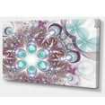 thumbnail image 2 of Fleur Fractale Bleue Art Numérique - Grande Fleur Toile Art Mural, 2 of 3