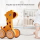 thumbnail image 3 of Baby trailing toy pull rope Clear printing with wheels Pushing car tow truck Hand-pulling traction Cartoon toys for home play null none, 3 of 5
