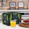 thumbnail image 5 of Toaster Covers 2 Slice, Realistic Style Wolf Warrior Waterproof Bread Machine Cover Fits for Standard 2 Slice Toasters, Home Decor Toaster Protection with Hanging Rope, 5 of 7