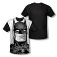 thumbnail image 2 of Batman Men's  Bw Bat Head Sublimation T-shirt White, 2 of 4