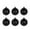 B, variant on Christmas Ornaments, Black Christmas Balls, 6 Pcs Christmas Tree Decorative Ornaments for Holiday Wreath Decoration, Durable Lightweight Plastic Balls with Hanging Loop