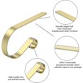 thumbnail image 2 of 4 Pack Christmas Stocking Holder Stocking Hangers for Mantel Christmas Ornament Hooks Adjustable Non-Slip Christmas Stocking Hooks Fireplace Metal Cli, 2 of 5