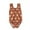 Brown, variant on TOOYOU Girls One-Piece Swimsuit Baby Bathing Suit Swimwear Sun Pattern Swimsuit Sweet Girl Swimsuits For Size 18-24 Months Brown