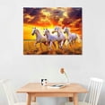 thumbnail image 3 of PRATYUS  Seven Lucky Running Wild Horses Wall Art Animal Posters Canvas Poster Bedroom Decor Sports Landscape Office Room Decor Gift 20X16 Inch 16x12in, 3 of 5