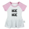 thumbnail image 5 of Pack of 2, Ice Ice & I Am Mexican and This is My Juansie Funny Dresses For Baby, Newborn Babies Skirts, Infant Princess Dress, Toddler Frocks (Pink Raglan Dresses, 12-18 Months), 5 of 5