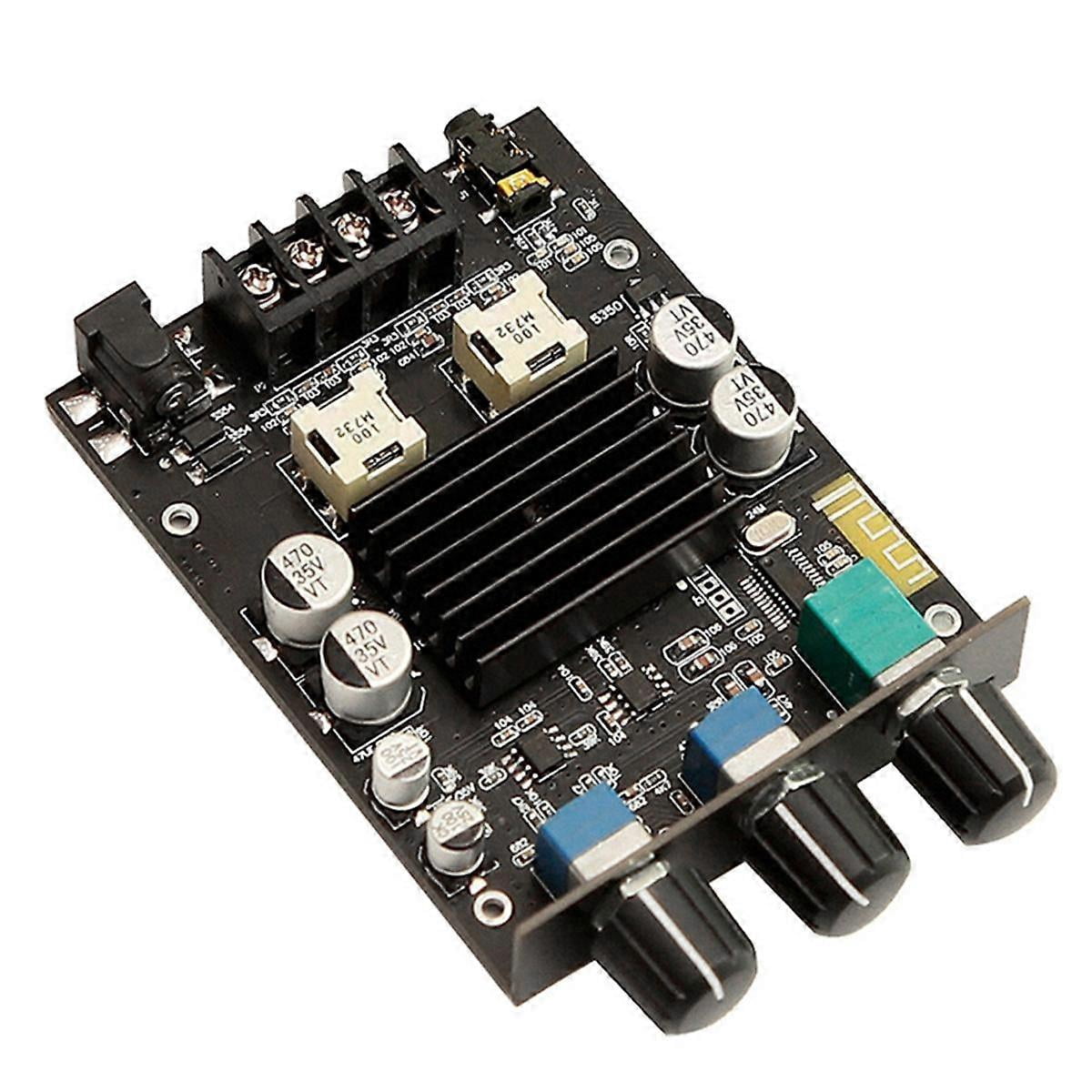 Amplificador Digital Nobsound TPA3116 – 200W (100W X 2), Bluetooth 5.0, Estéreo Clase D, Con Fuente De Alimentación