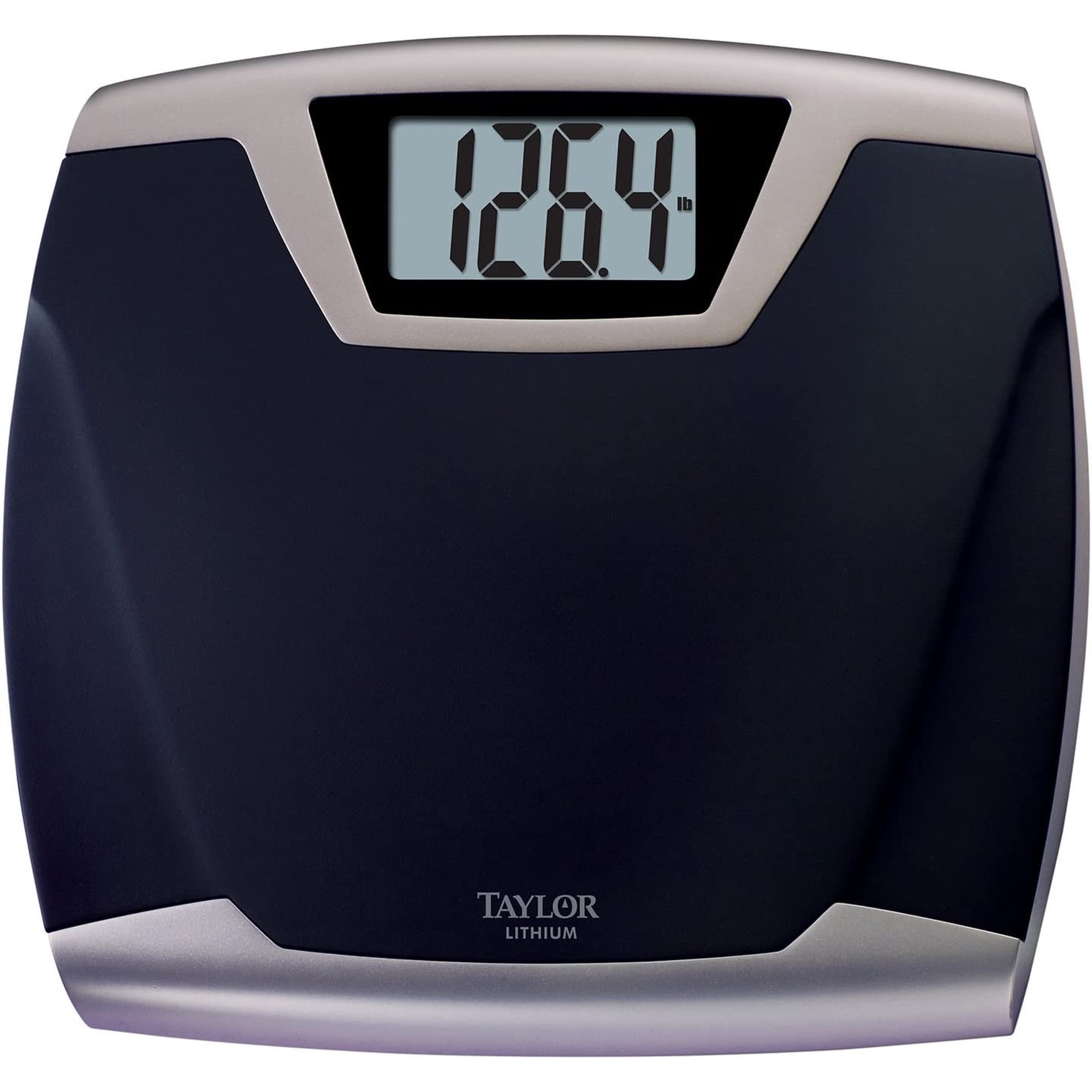 Taylor Digital Body Weight Scale - 440 Lb Capacity, LCD, Auto Shutoff, Black, 14 x 12.4 In — Residential Use, Standard Application