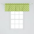 thumbnail image 2 of Ambesonne Hedgehog Window Valance, Spiny Mammals Green, 54" X 18", Pistachio and Lime Green, 2 of 3