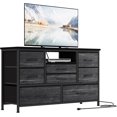 thumbnail image 1 of 8-Drawer LED TV Stand for 55" TV - Media Console with Power Outlet & 22 Light Modes, 1 of 5